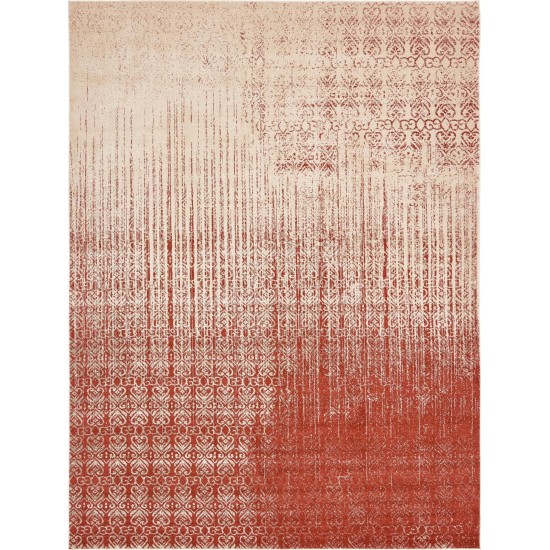 Rug Unique Loom Del Mar Red Rectangular 10' 0 x 13' 0