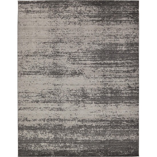 Rug Unique Loom Del Mar Dark Gray Rectangular 10' 0 x 13' 0