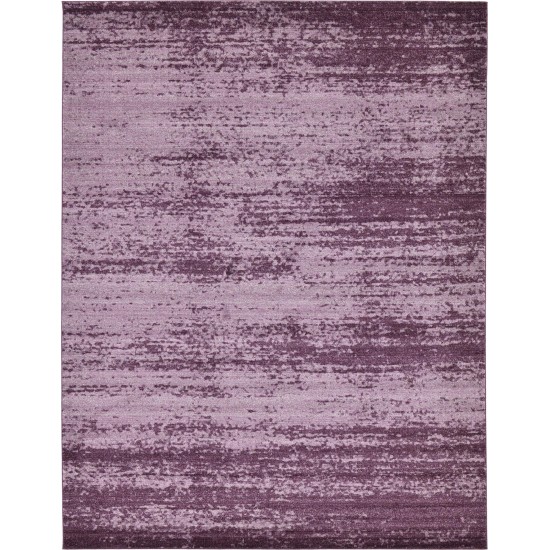 Rug Unique Loom Del Mar Violet Rectangular 10' 0 x 13' 0