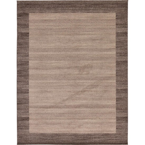 Rug Unique Loom Del Mar Light Brown Rectangular 10' 0 x 13' 0