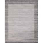 Rug Unique Loom Del Mar Light Gray Rectangular 10' 0 x 13' 0