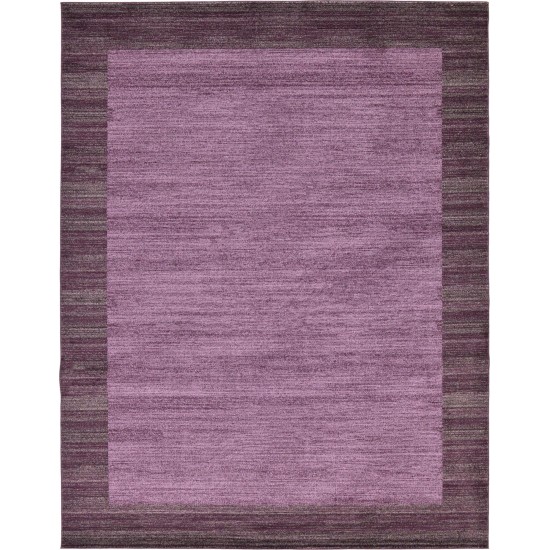 Rug Unique Loom Del Mar Violet Rectangular 10' 0 x 13' 0