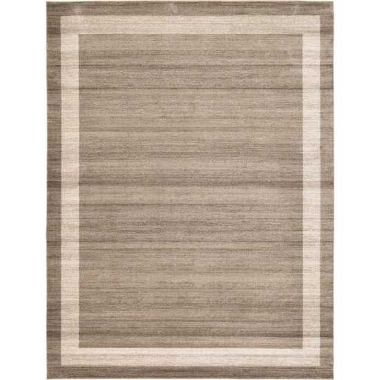 Rug Unique Loom Del Mar Light Brown Rectangular 10' 0 x 13' 0