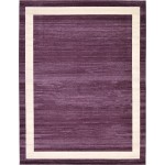 Rug Unique Loom Del Mar Violet Rectangular 10' 0 x 13' 0