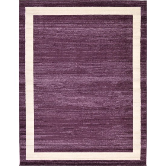 Rug Unique Loom Del Mar Violet Rectangular 10' 0 x 13' 0