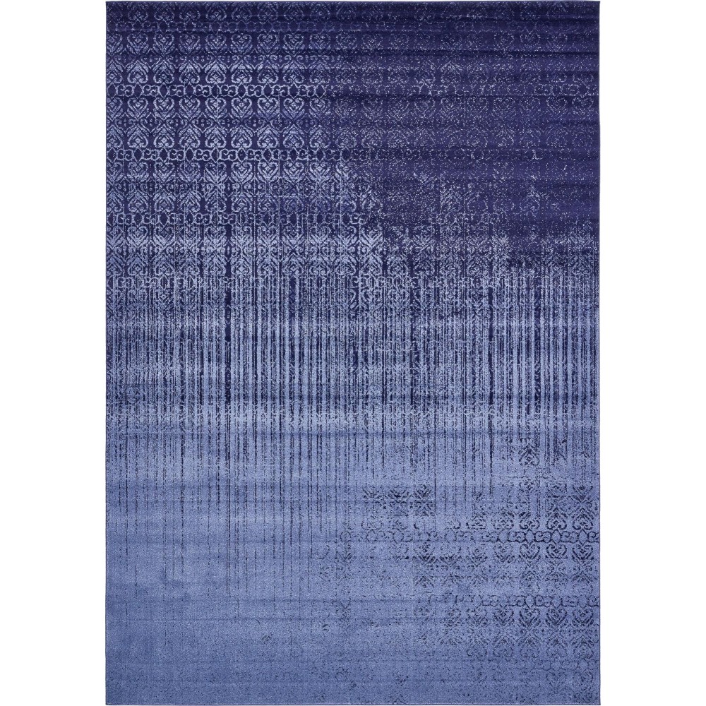 Rug Unique Loom Del Mar Blue Rectangular 10' 0 x 14' 0 Rug Unique Loom Del Mar Blue Rectangular 10' 0 x 14' 0
