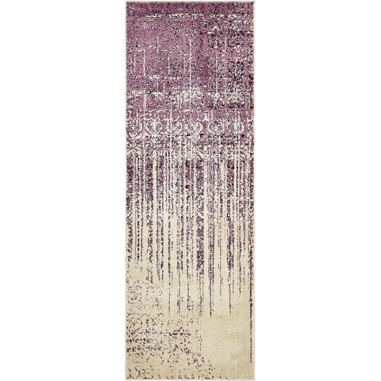 Rug Unique Loom Del Mar Purple Runner 2' 2 x 6' 0