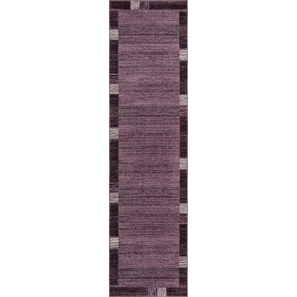 Rug Unique Loom Del Mar Purple Runner 2' 7 x 10' 0 Rug Unique Loom Del Mar Purple Runner 2' 7 x 10' 0