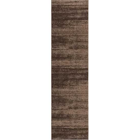 Rug Unique Loom Del Mar Brown Runner 2' 7 x 10' 0