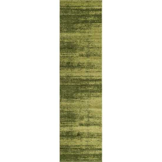 Rug Unique Loom Del Mar Green Runner 2' 7 x 10' 0