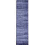 Rug Unique Loom Del Mar Navy Blue Runner 2' 7 x 10' 0