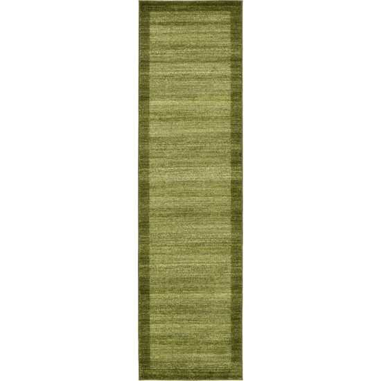 Rug Unique Loom Del Mar Light Green Runner 2' 7 x 10' 0