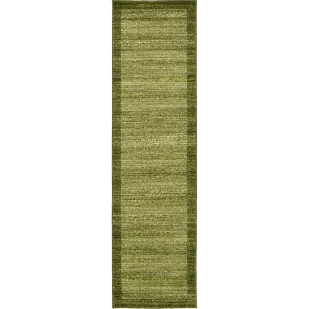 Rug Unique Loom Del Mar Light Green Runner 2' 7 x 10' 0