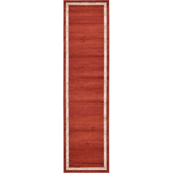 Rug Unique Loom Del Mar Terracotta Runner 2' 7 x 10' 0