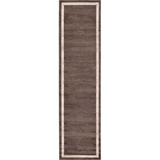 Rug Unique Loom Del Mar Brown Runner 2' 7 x 10' 0