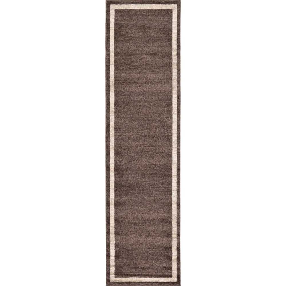 Rug Unique Loom Del Mar Brown Runner 2' 7 x 10' 0