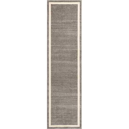 Rug Unique Loom Del Mar Gray Runner 2' 7 x 10' 0