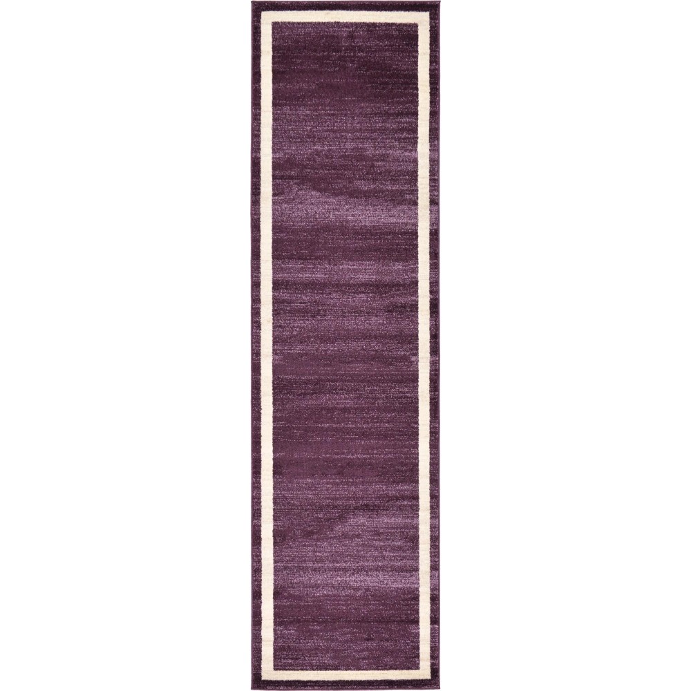 Rug Unique Loom Del Mar Violet Runner 2' 7 x 10' 0