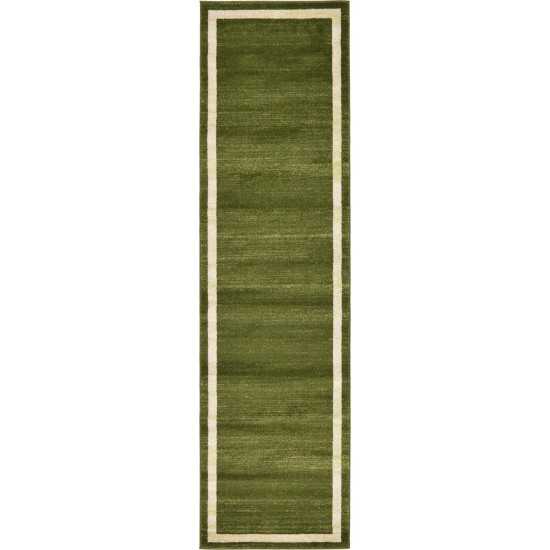 Rug Unique Loom Del Mar Green Runner 2' 7 x 10' 0