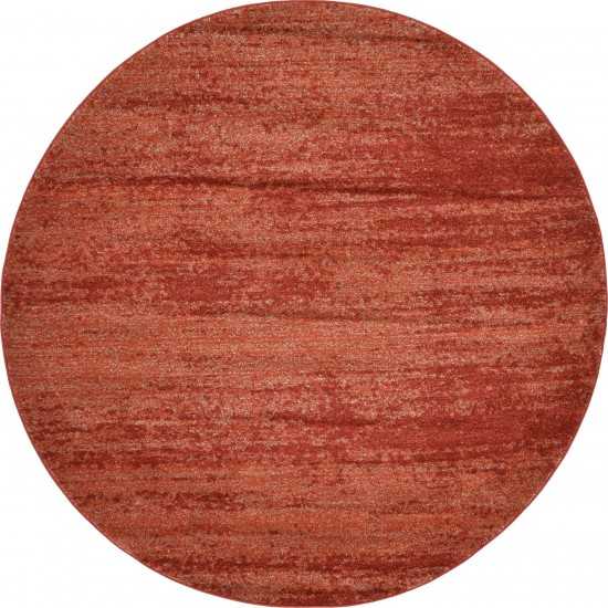 Rug Unique Loom Del Mar Terracotta Round 6' 0 x 6' 0