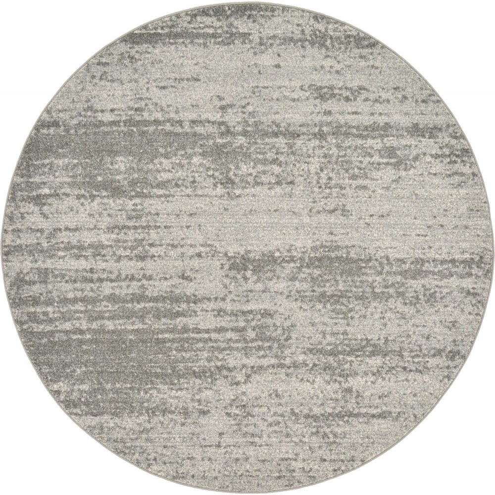 Rug Unique Loom Del Mar Gray Round 6' 0 x 6' 0 Rug Unique Loom Del Mar Gray Round 6' 0 x 6' 0