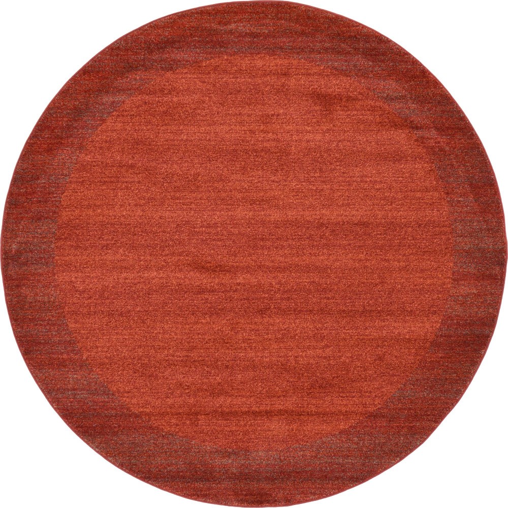 Rug Unique Loom Del Mar Terracotta Round 6' 0 x 6' 0