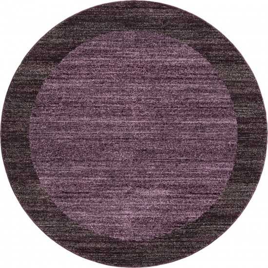 Rug Unique Loom Del Mar Violet Round 6' 0 x 6' 0