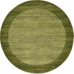 Rug Unique Loom Del Mar Light Green Round 6' 0 x 6' 0