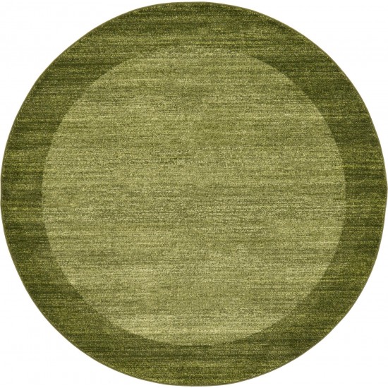 Rug Unique Loom Del Mar Light Green Round 6' 0 x 6' 0