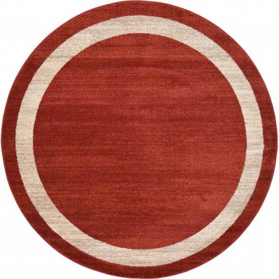 Rug Unique Loom Del Mar Terracotta Round 6' 0 x 6' 0