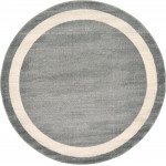 Rug Unique Loom Del Mar Gray Round 6' 0 x 6' 0