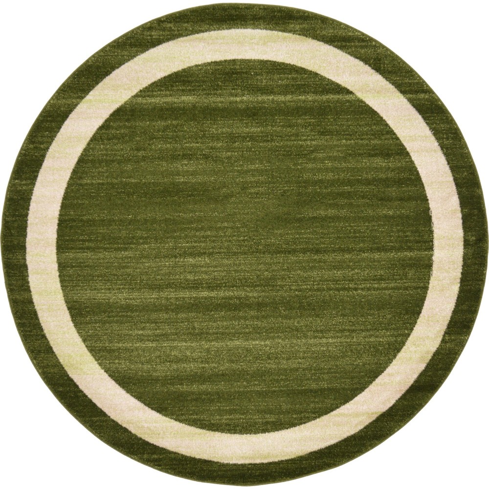 Rug Unique Loom Del Mar Green Round 6' 0 x 6' 0 Rug Unique Loom Del Mar Green Round 6' 0 x 6' 0