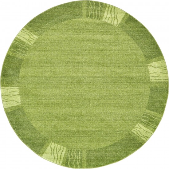 Rug Unique Loom Del Mar Green Round 8' 0 x 8' 0