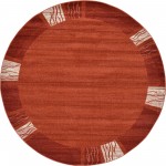 Rug Unique Loom Del Mar Rust Red Round 8' 0 x 8' 0