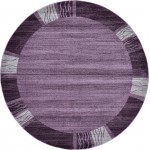 Rug Unique Loom Del Mar Purple Round 8' 0 x 8' 0