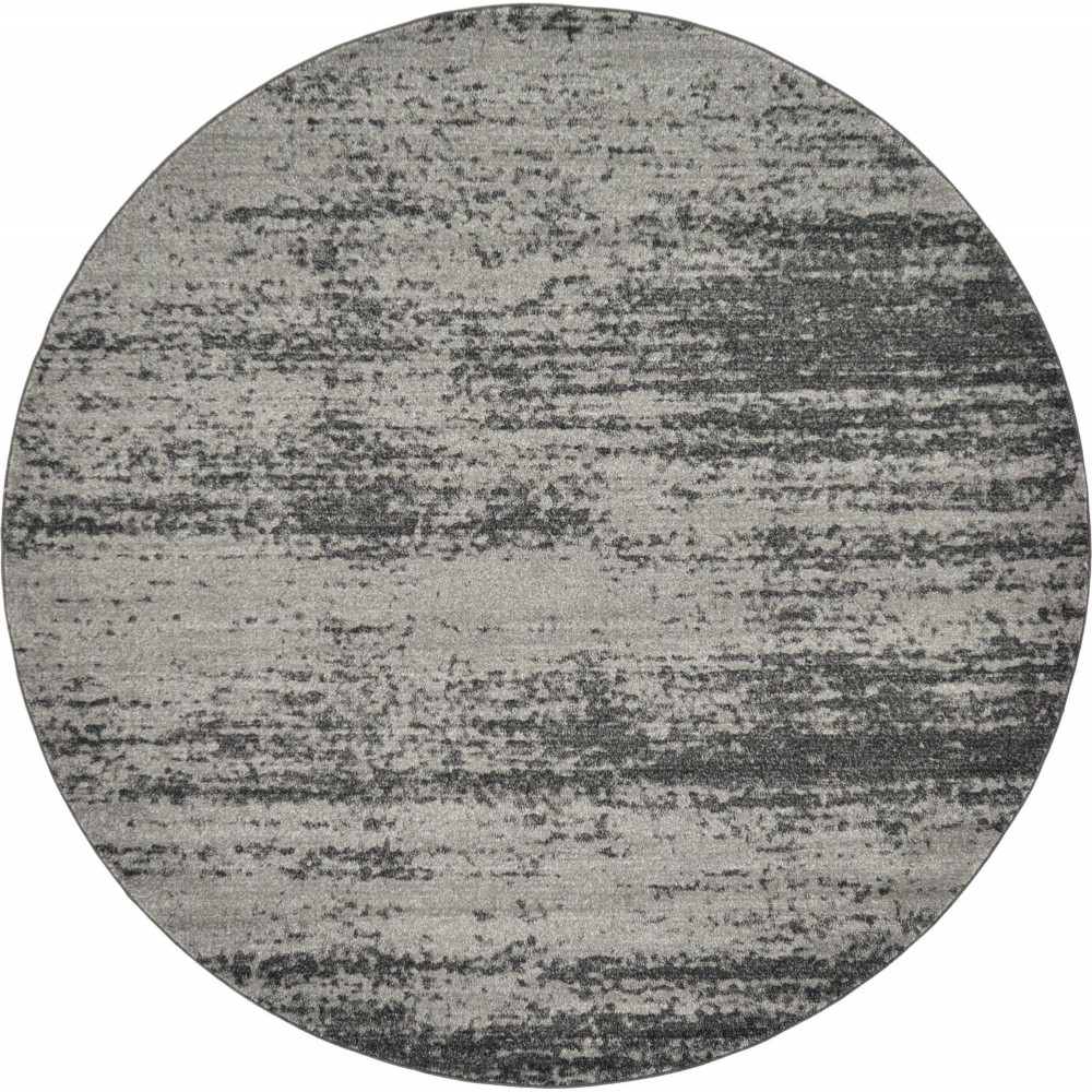 Rug Unique Loom Del Mar Dark Gray Round 8' 0 x 8' 0 Rug Unique Loom Del Mar Dark Gray Round 8' 0 x 8' 0