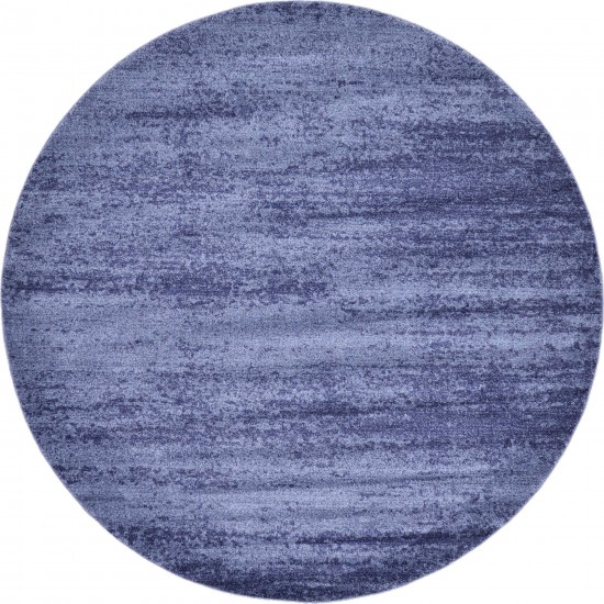 Rug Unique Loom Del Mar Navy Blue Round 8' 0 x 8' 0