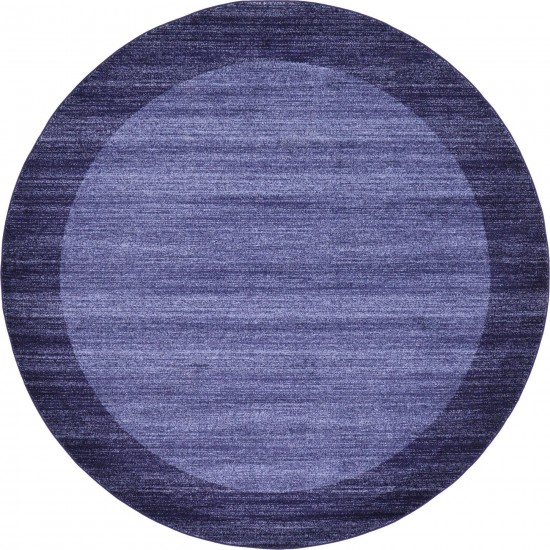 Rug Unique Loom Del Mar Navy Blue Round 8' 0 x 8' 0