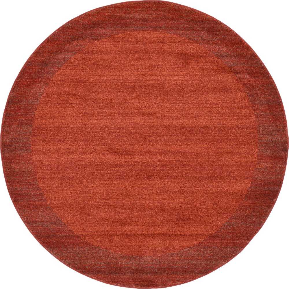 Rug Unique Loom Del Mar Terracotta Round 8' 0 x 8' 0