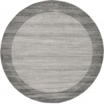 Rug Unique Loom Del Mar Light Gray Round 8' 0 x 8' 0