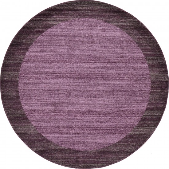 Rug Unique Loom Del Mar Violet Round 8' 0 x 8' 0