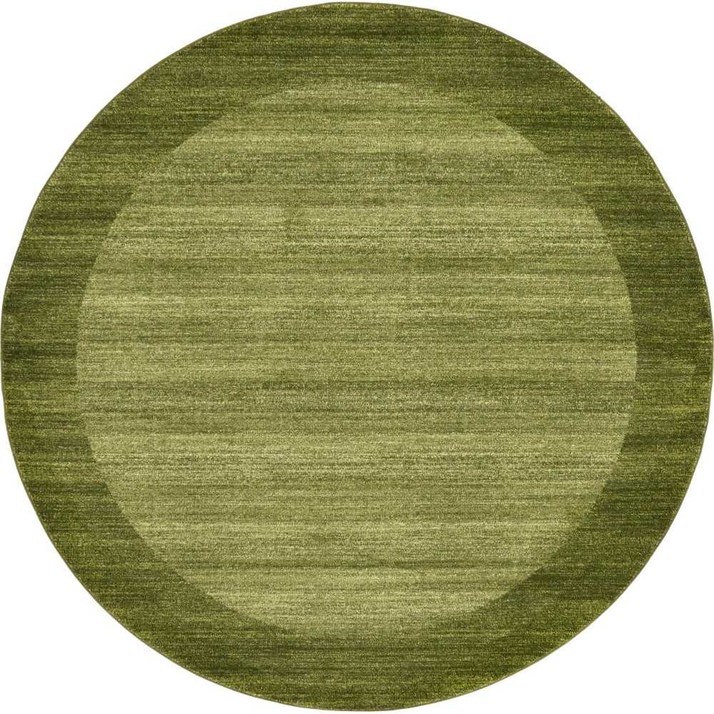 Rug Unique Loom Del Mar Light Green Round 8' 0 x 8' 0