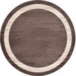 Rug Unique Loom Del Mar Brown Round 8' 0 x 8' 0