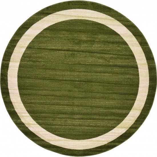 Rug Unique Loom Del Mar Green Round 8' 0 x 8' 0