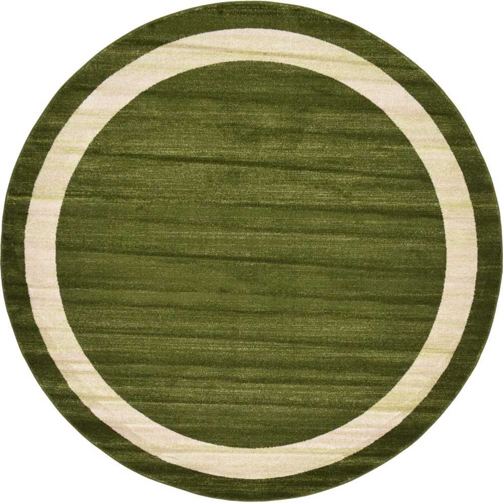 Rug Unique Loom Del Mar Green Round 8' 0 x 8' 0 Rug Unique Loom Del Mar Green Round 8' 0 x 8' 0