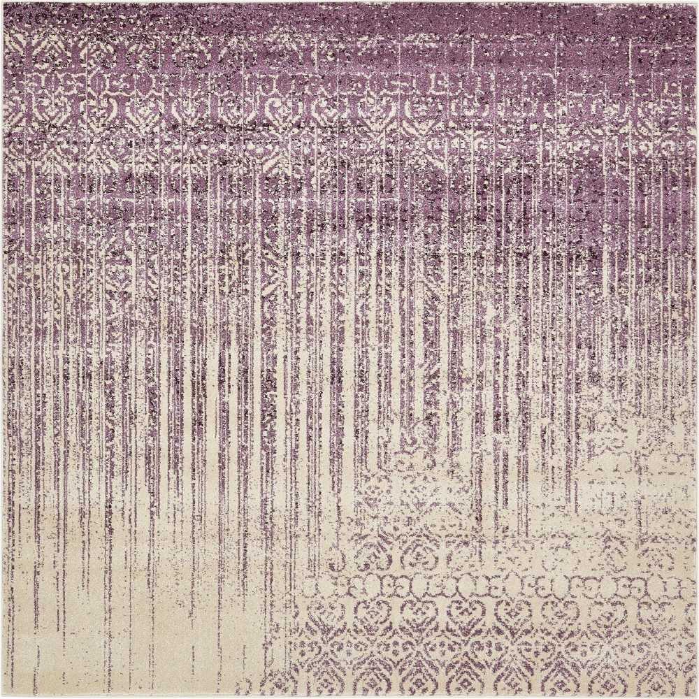 Rug Unique Loom Del Mar Purple Square 8' 0 x 8' 0 Rug Unique Loom Del Mar Purple Square 8' 0 x 8' 0