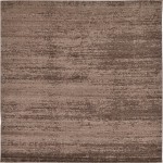 Rug Unique Loom Del Mar Brown Square 8' 0 x 8' 0