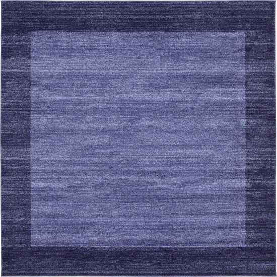 Rug Unique Loom Del Mar Navy Blue Square 8' 0 x 8' 0