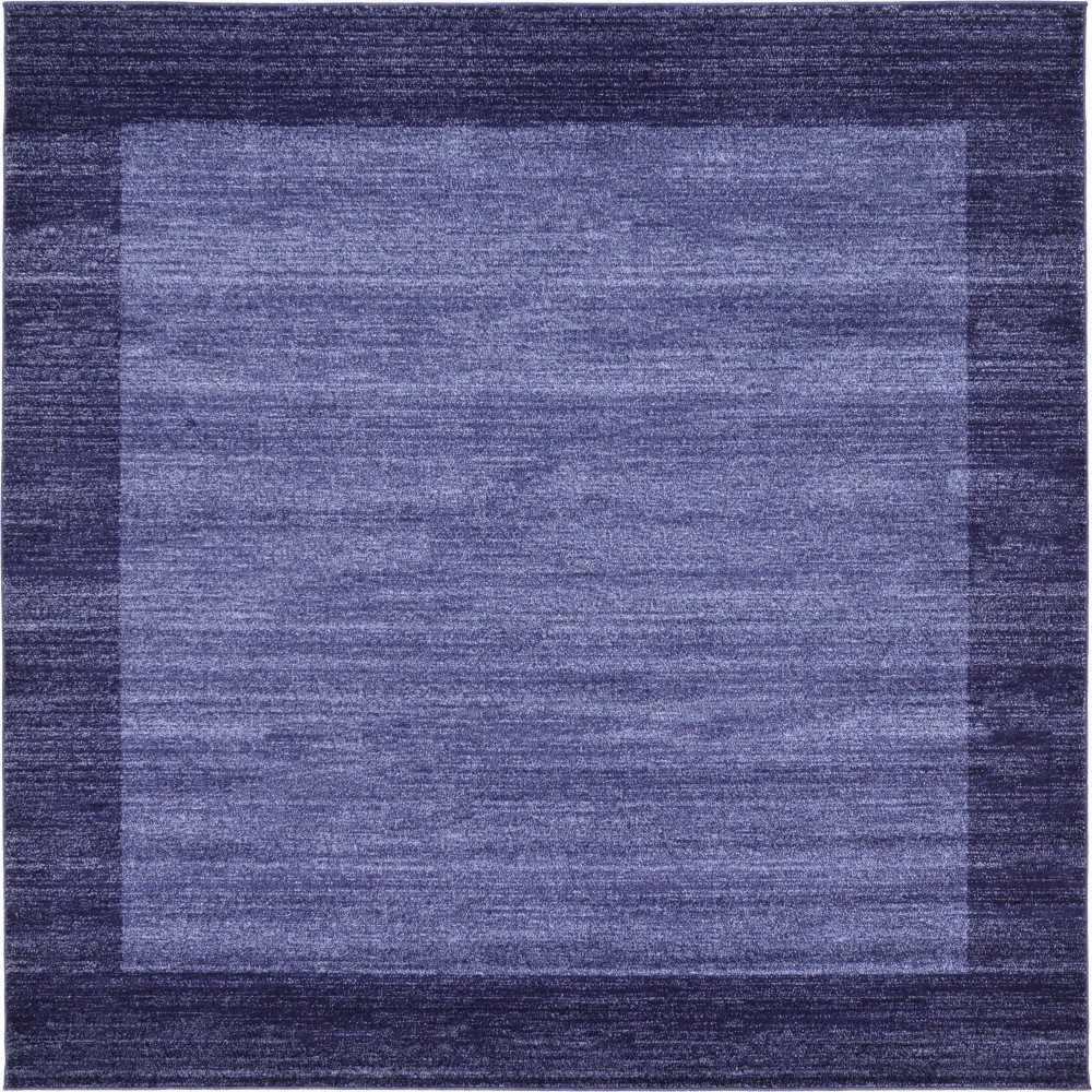 Rug Unique Loom Del Mar Navy Blue Square 8' 0 x 8' 0 Rug Unique Loom Del Mar Navy Blue Square 8' 0 x 8' 0