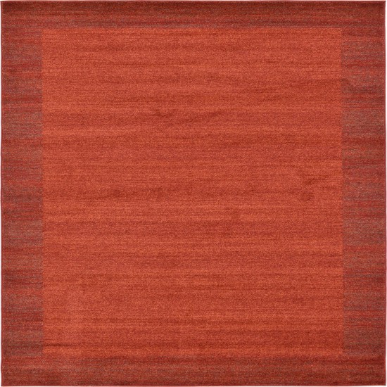 Rug Unique Loom Del Mar Terracotta Square 8' 0 x 8' 0